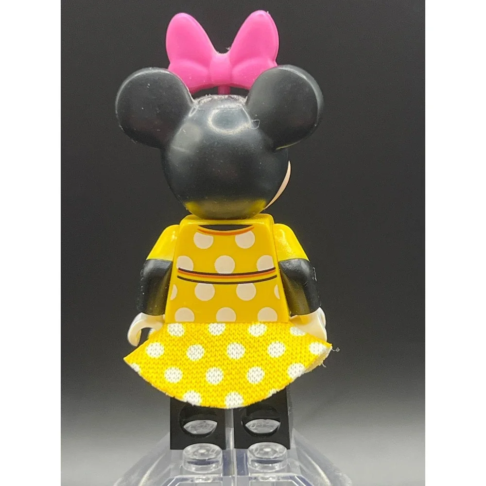 LEGO Disney Minnie Mouse Minifigure Yellow Polka Dot Dress Pink Bow Dis056